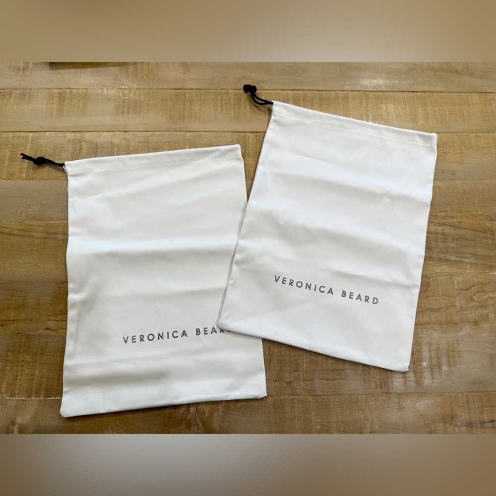 2 set pair Veronica Beard shoes handbag purse clutch travel dust bags